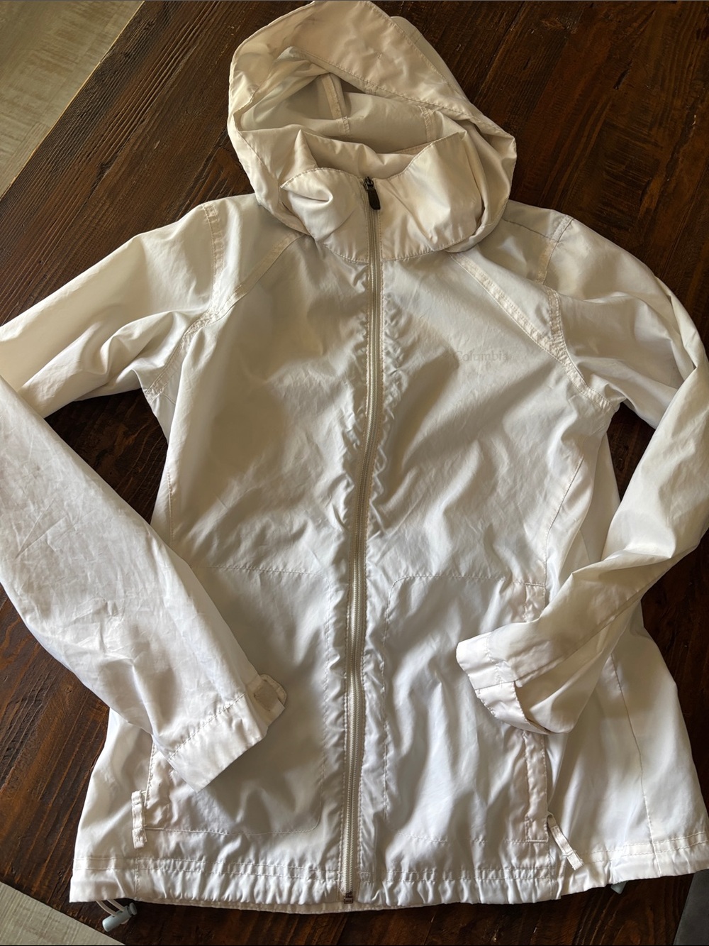 Columbia Women's White Hooded Utility Jacket